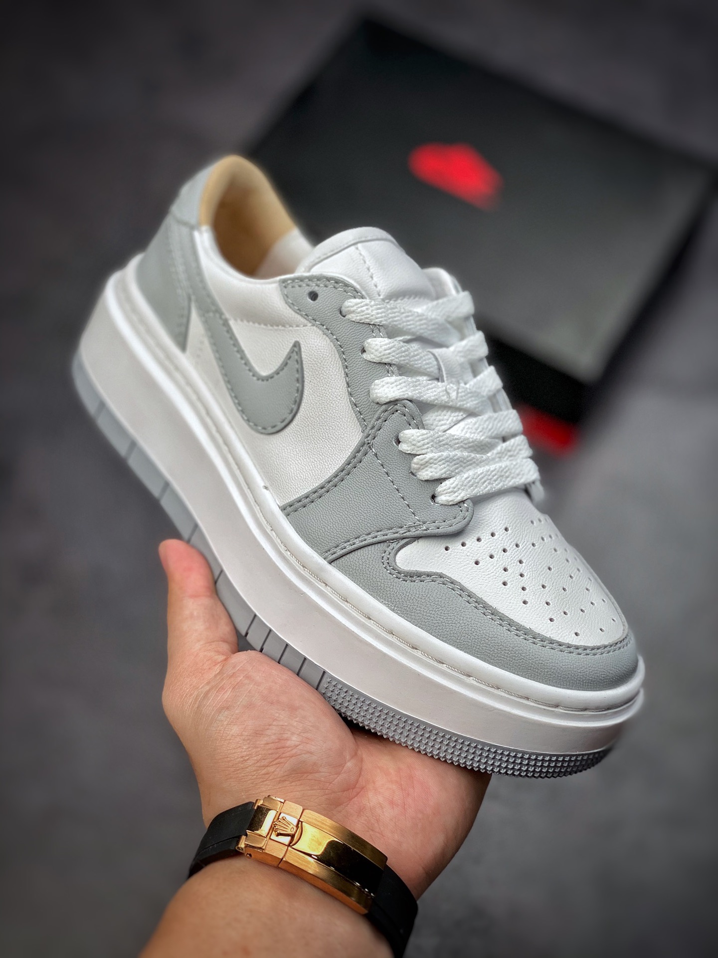 240 # 纯原版本 Air Jordan 1 Elevate Low SE”Wolf Grey” 烟灰配色 DH7004-100