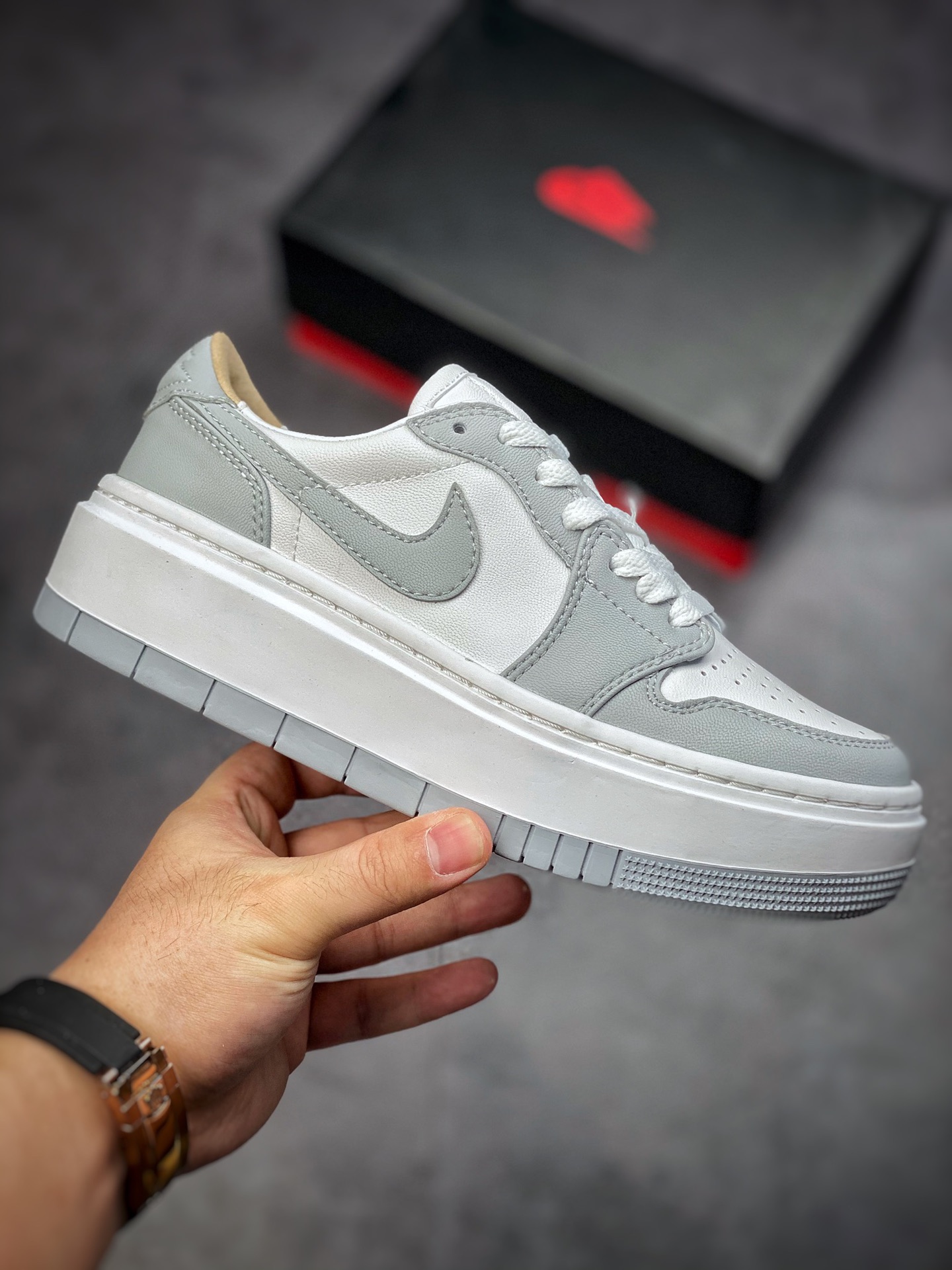 240 # 纯原版本 Air Jordan 1 Elevate Low SE”Wolf Grey” 烟灰配色 DH7004-100