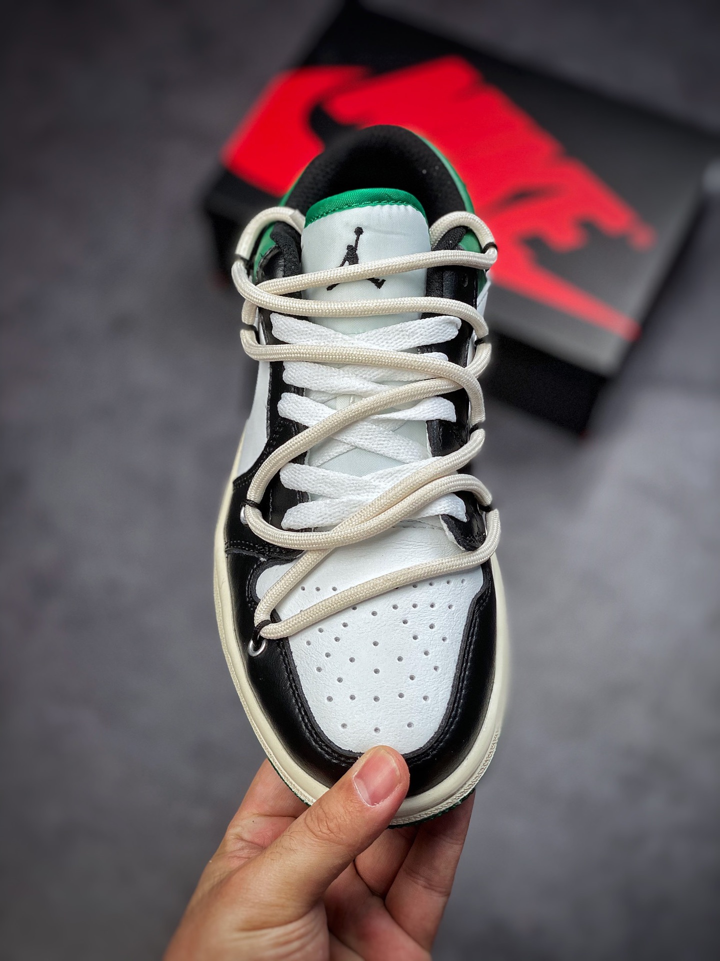 170 Air Jordan AJ1 Low 绿解构绑带 553558-113