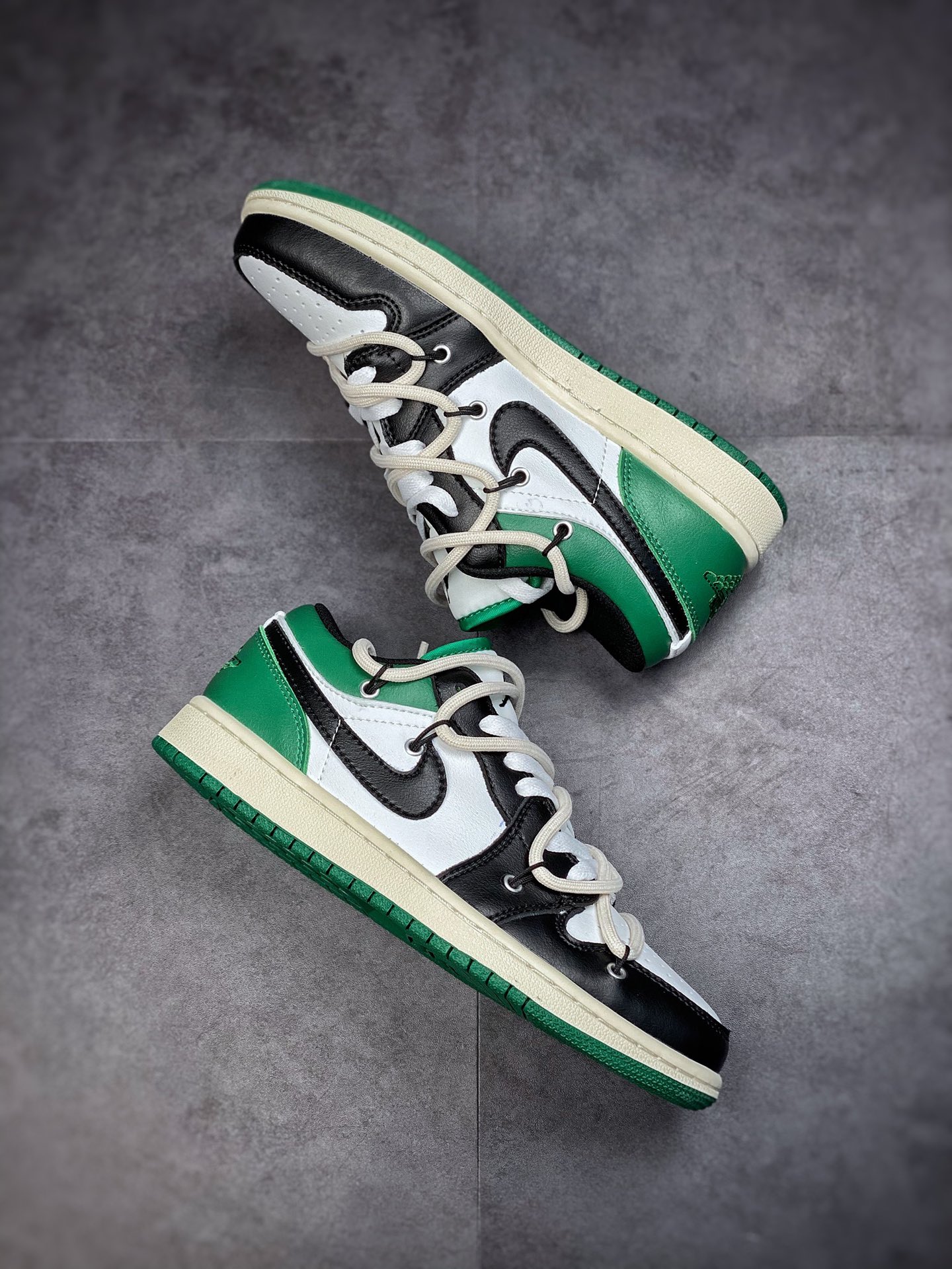 170 Air Jordan AJ1 Low 绿解构绑带 553558-113