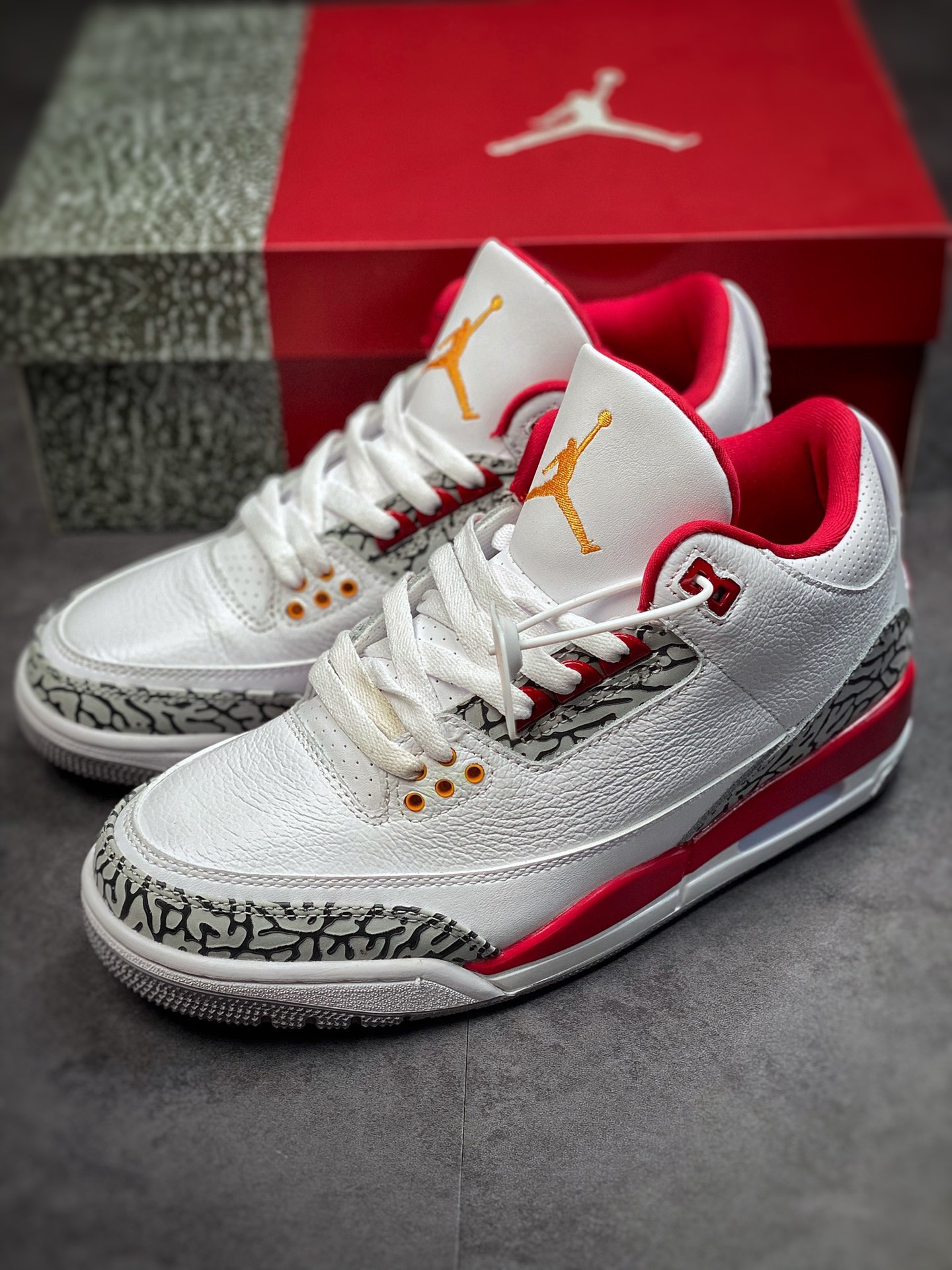 360 #纯原 Air Jordan 3 Retro ”Cardinal Red” 白酒红红雀配色CT8532-126