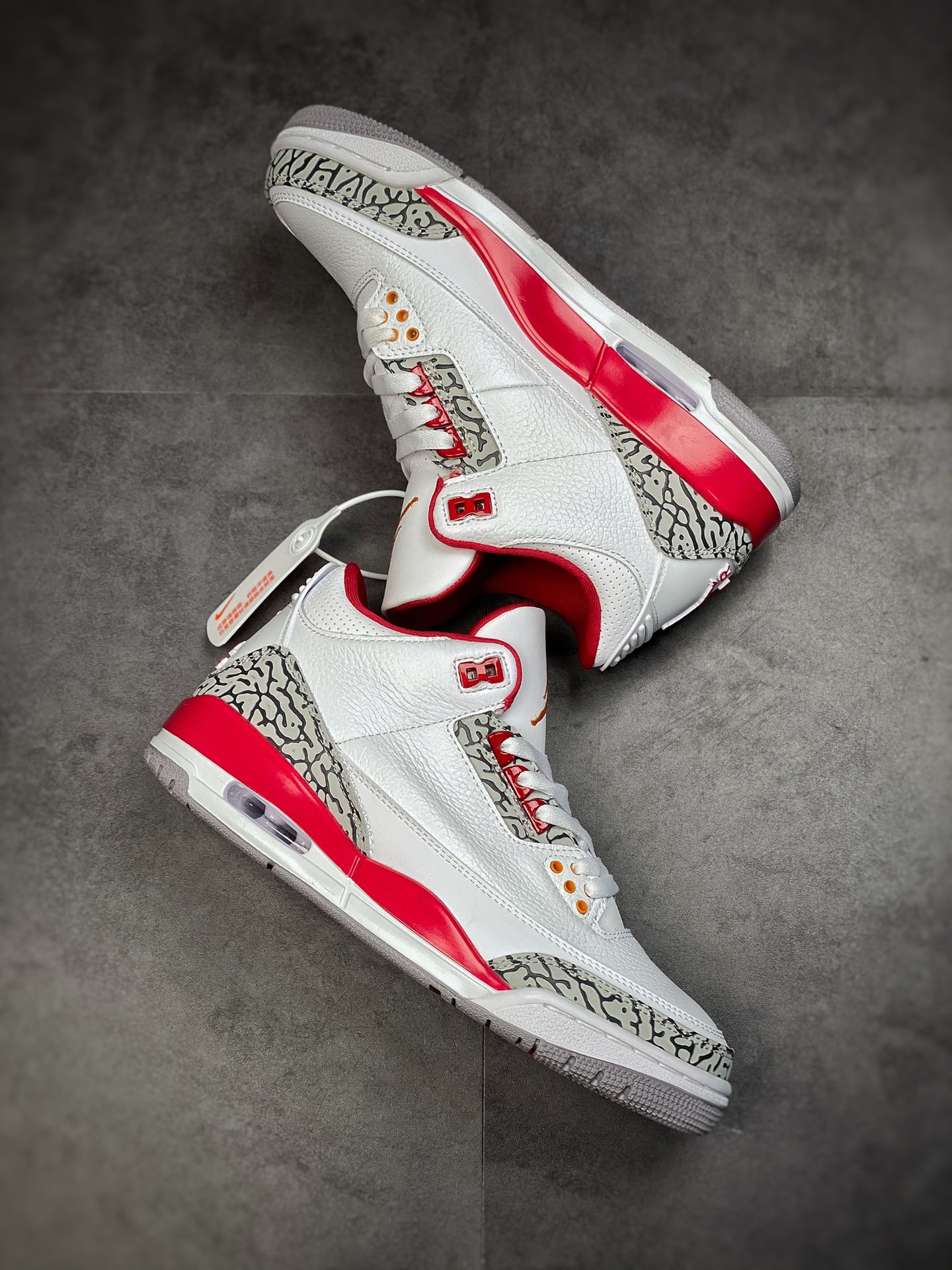 360 #纯原 Air Jordan 3 Retro ”Cardinal Red” 白酒红红雀配色CT8532-126