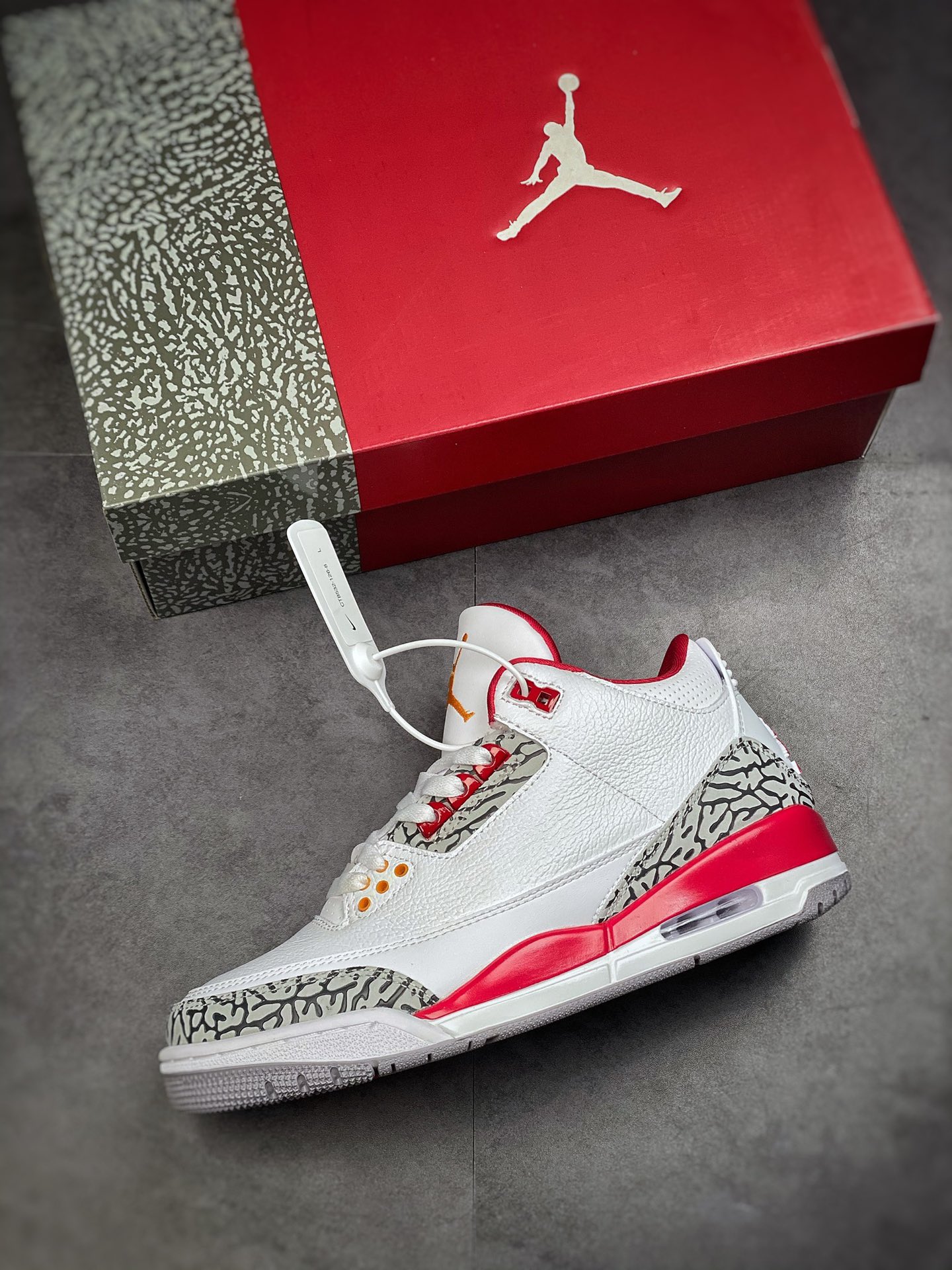 360 #纯原 Air Jordan 3 Retro ”Cardinal Red” 白酒红红雀配色CT8532-126