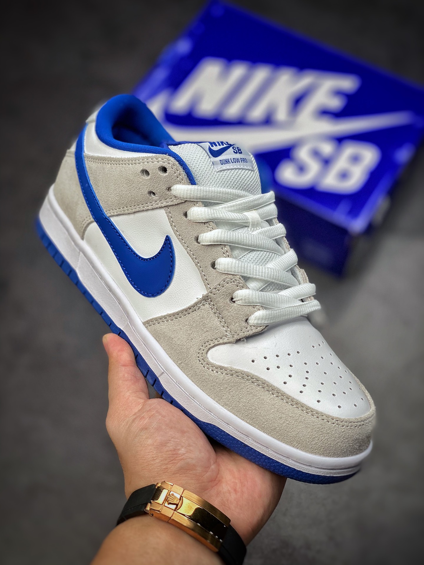 260 Nike SB Dunk low 元年复刻 白灰皇家蓝 304292-040