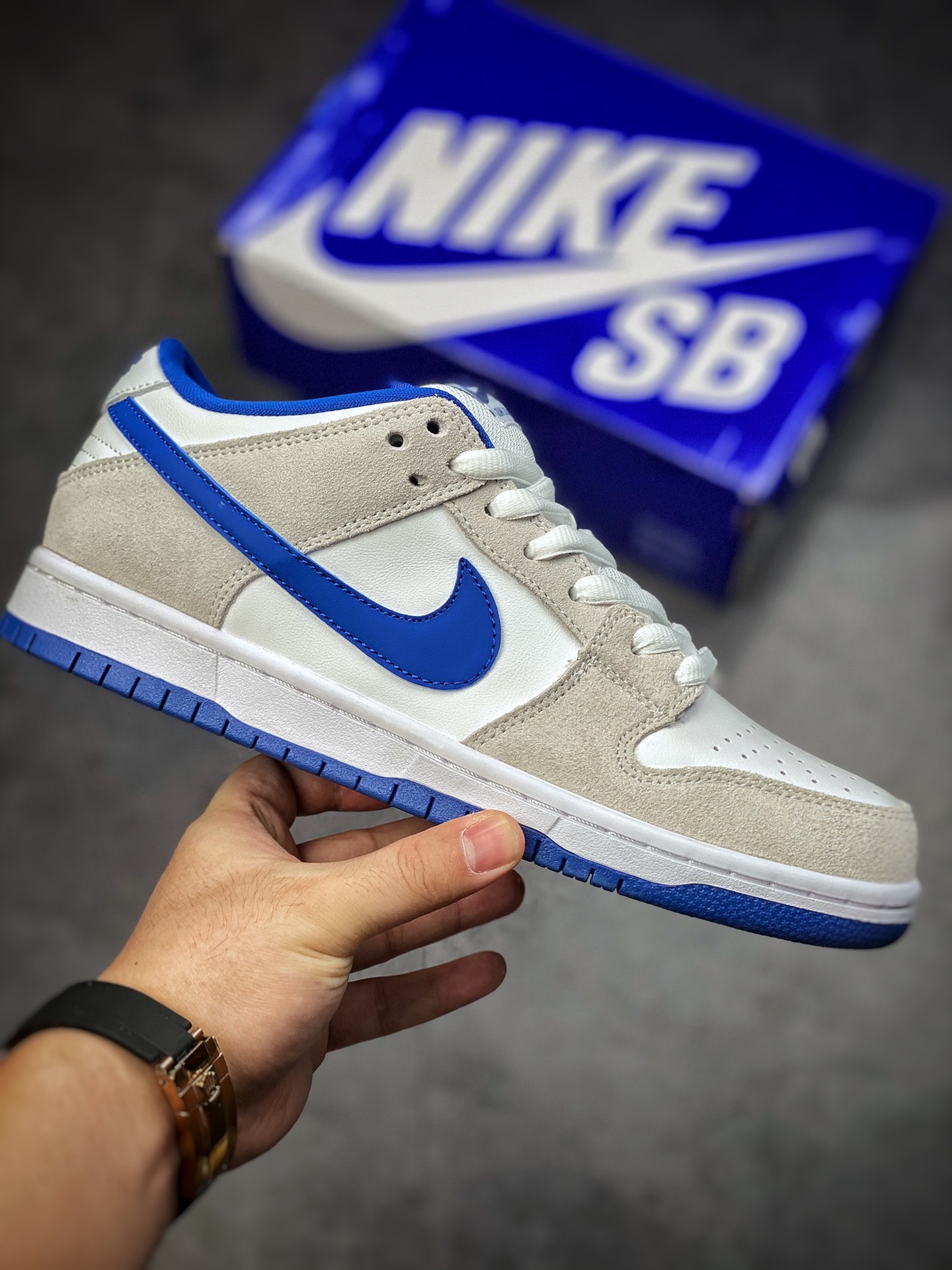 260 Nike SB Dunk low 元年复刻 白灰皇家蓝 304292-040