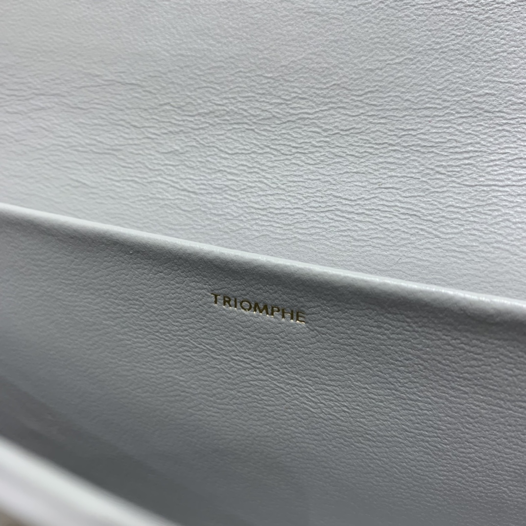 CELINE CHAIN SHOULDER 20.5CM BAG 197993灰色/金扣