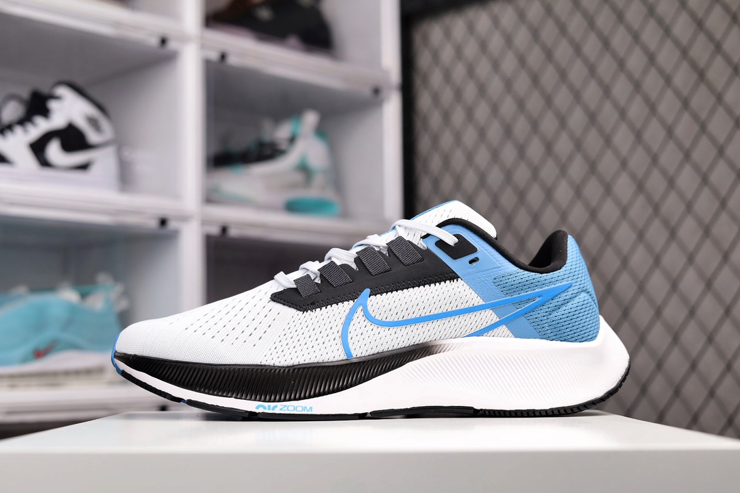G0 公司级✅耐克Nike Air Zoom Pegasus 38 针织透气 登月38代兼顾迅疾外观和稳固脚感，后跟覆面和中足动态支撑巧妙融合，缔造稳定顺畅的迈步体验×773SG