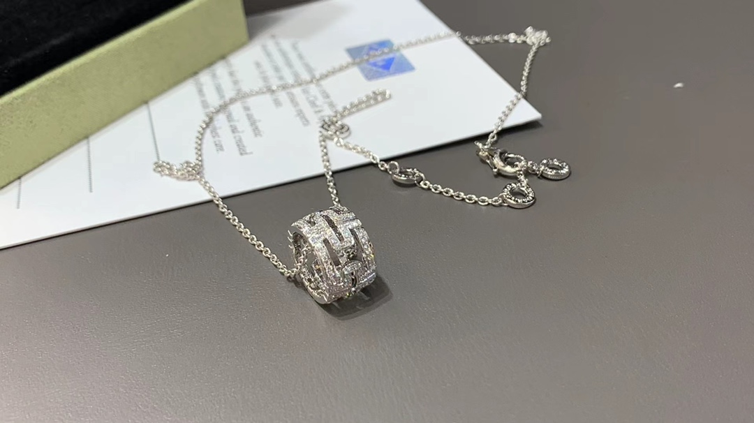 Bvlgari 宝格丽车轮回形针项链 18k金钻石精工版定制