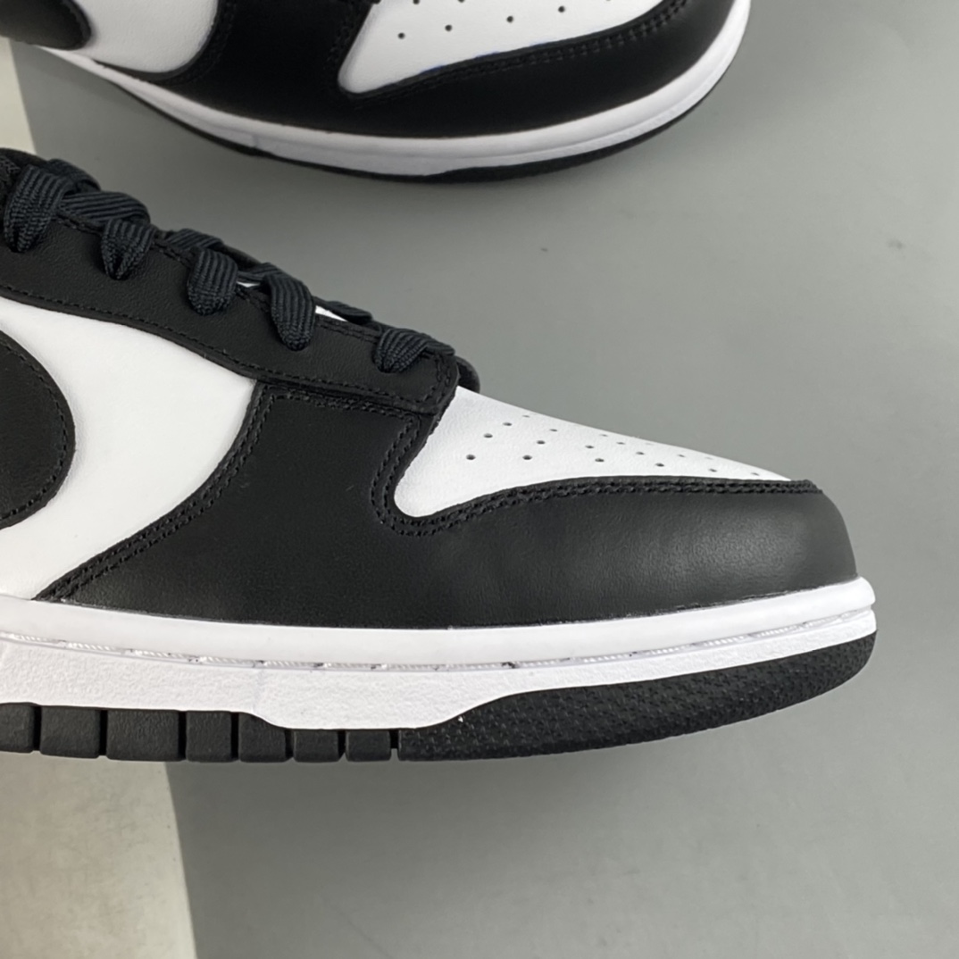 P320 纯原版本 Nike SB Dunk Low 黑白熊猫头层休闲板鞋 DD1391-100