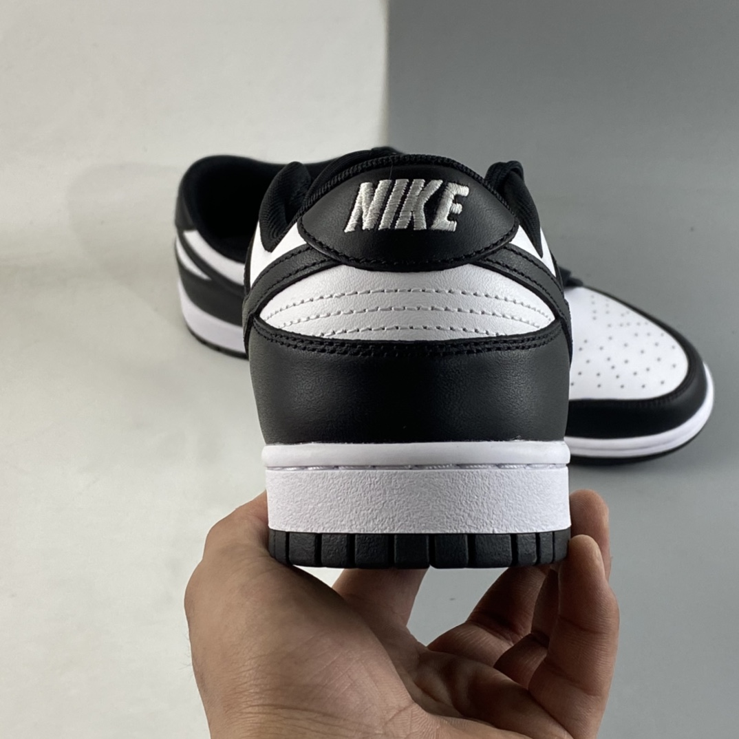 P320 纯原版本 Nike SB Dunk Low 黑白熊猫头层休闲板鞋 DD1391-100