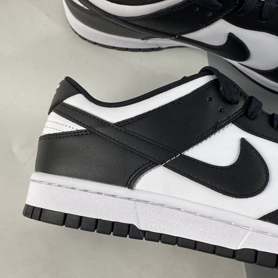 P320 纯原版本 Nike SB Dunk Low 黑白熊猫头层休闲板鞋 DD1391-100