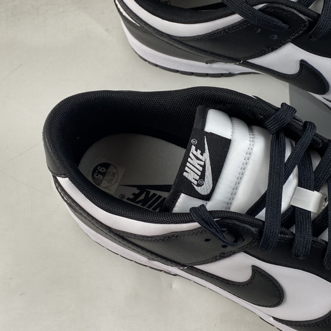 P320 纯原版本 Nike SB Dunk Low 黑白熊猫头层休闲板鞋 DD1391-100