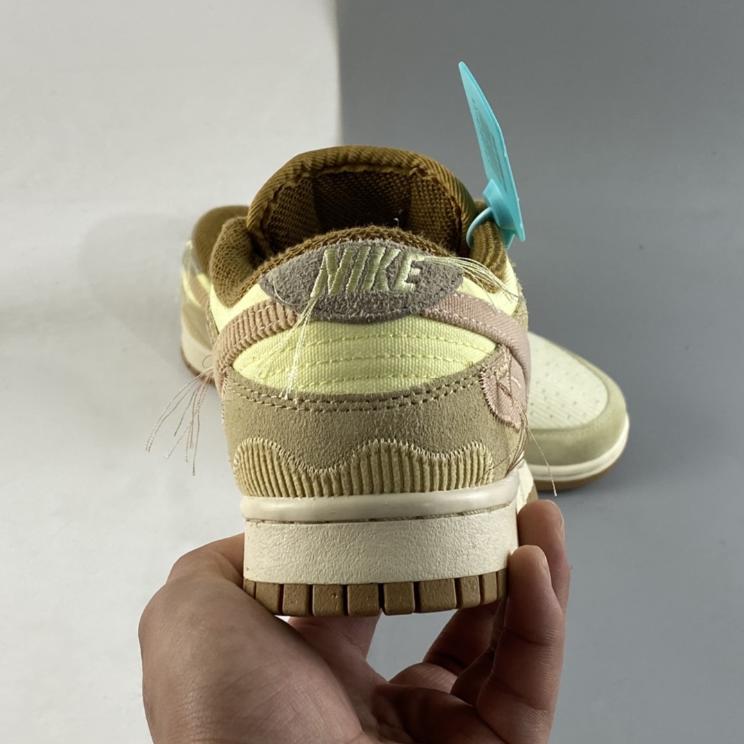 P240 Nike WMNS SB Dunk Low”Bright Side”扣篮板鞋“白绿粉灯芯绒”DQ5076-121