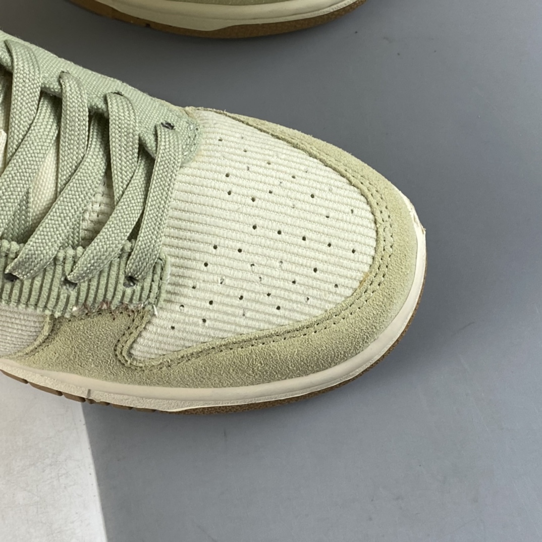 P240 Nike WMNS SB Dunk Low”Bright Side”扣篮板鞋“白绿粉灯芯绒”DQ5076-121