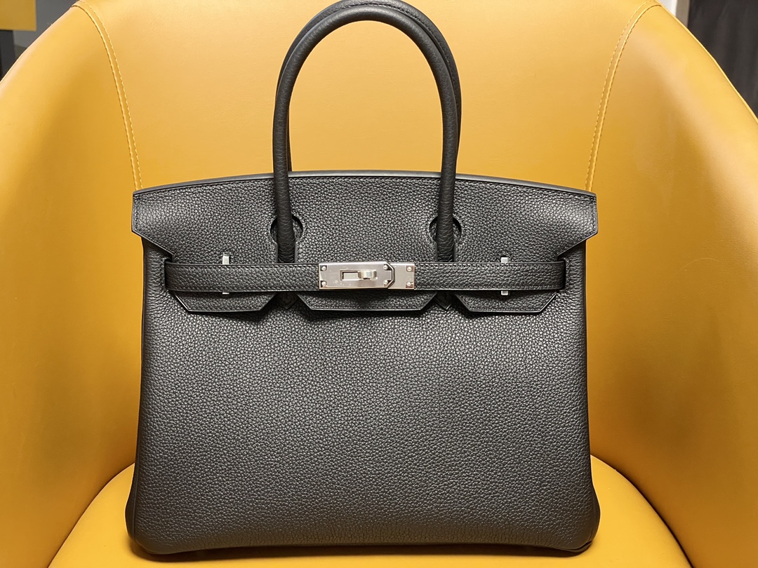 Hermes Birkin Bags Handbags Black Silver Hardware Fashion