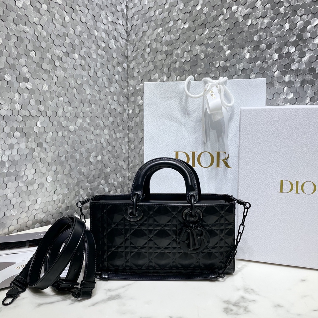 Dior Bags Handbags Black Cowhide Lady Chains