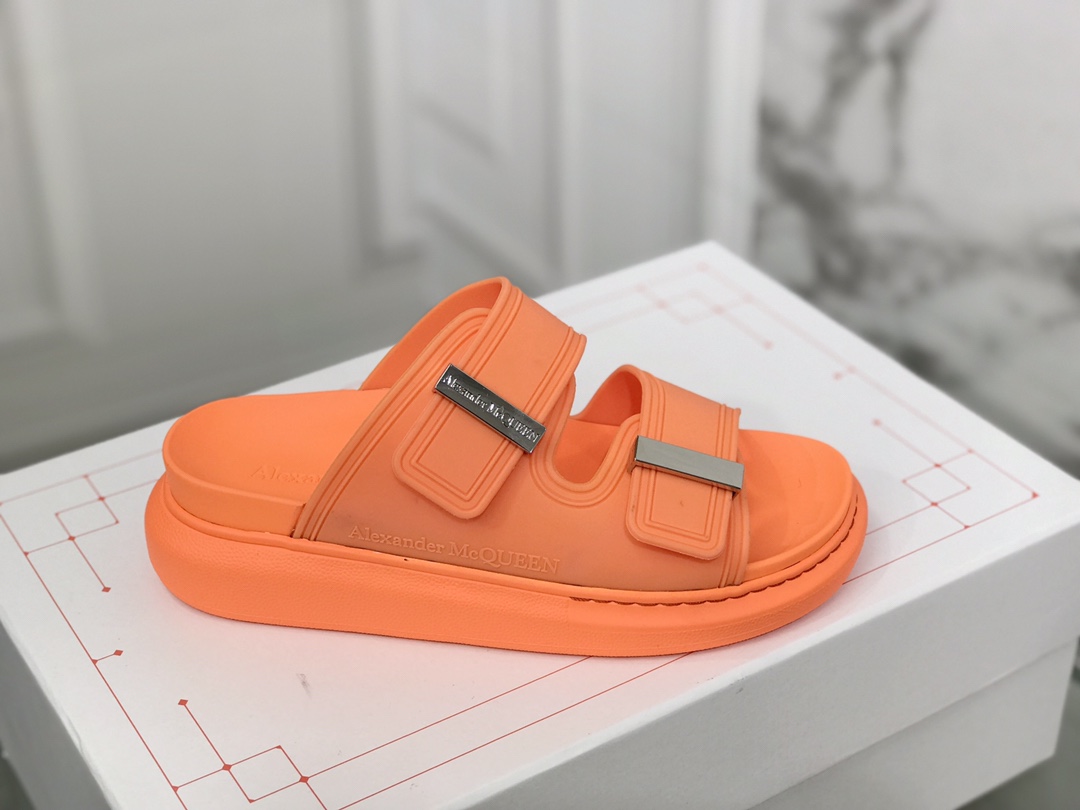 “McQun/Alexander McQueen Candy-Coloured Slippers – High-End Replica Review” - 图片 3