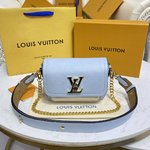 Louis Vuitton LV Lockme Tender Bags Handbags Black Blue Brown Green Grey Pink Purple Red White Calfskin Cowhide Chains M58555