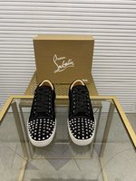 Christian Louboutin Skateboard Shoes website to buy replica
 Red Unisex Genuine Leather TPU Casual