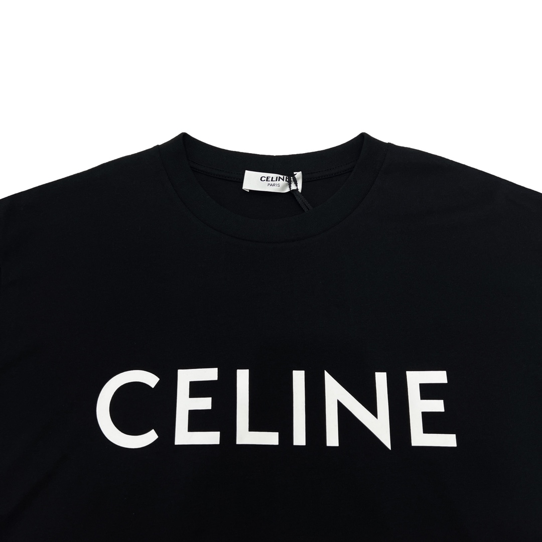 150 CELINE/赛琳 经典字母印花基础款短袖T恤 CE气质清爽干净的短袖T恤