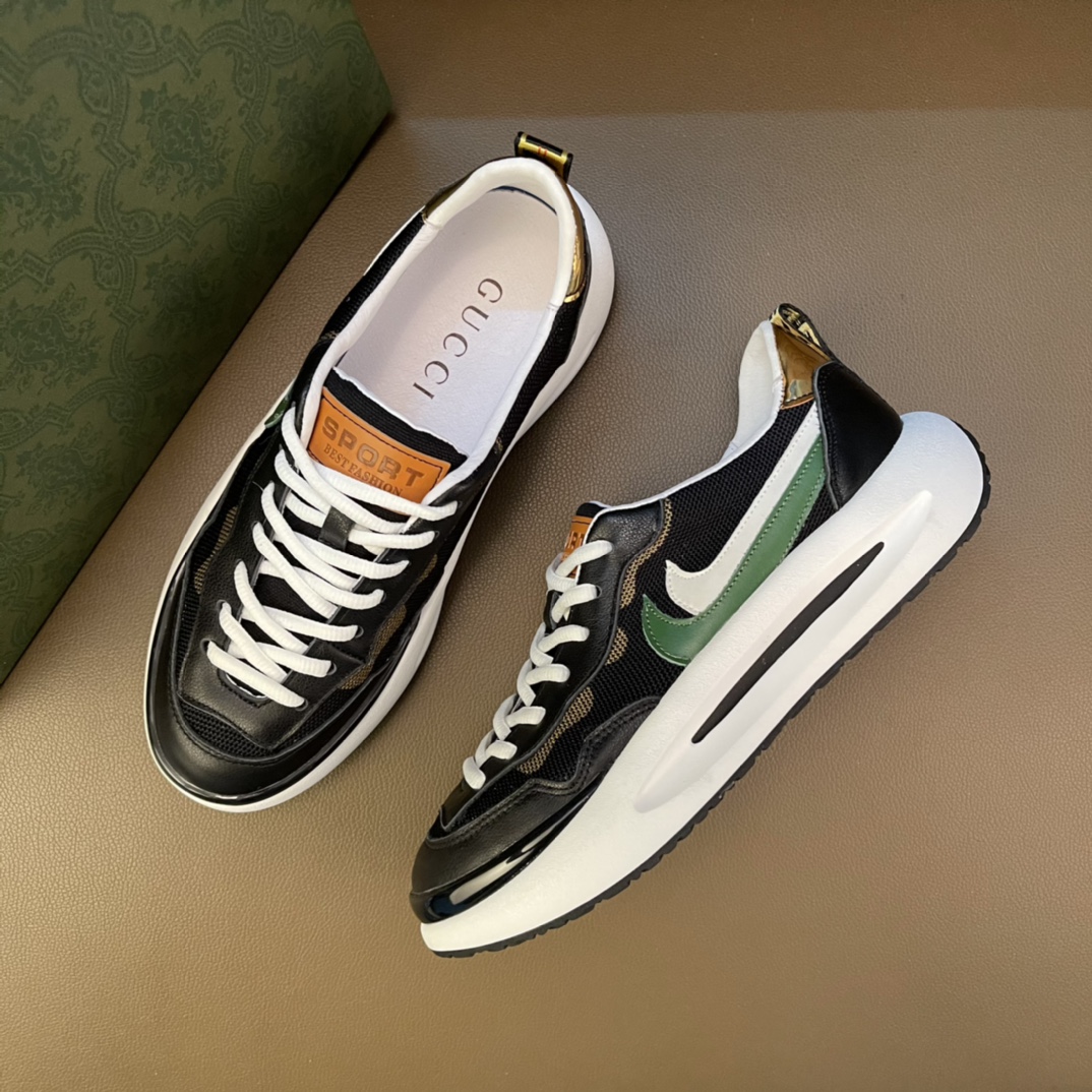 I5       最高品质范思哲VERSACE～独领风骚2022经典低帮懒人款，原版瓦莎琪运动鞋面更是精心打造😍 材料：🐂进口头层小牛皮，羊皮内里🐑 欧美大师独特版面设计 完美打造专柜品质，懒人松紧带套脚设计 耐磨仿滑原版大底 运动跑步风设计 上脚独特的美，青年乐福款 休闲运动板鞋💓超级舒服。特供红底范思哲原版鞋面复刻 英伦范儿 适合司机驾车外出🚗 绝对的焦点 高端 优雅.男装男鞋