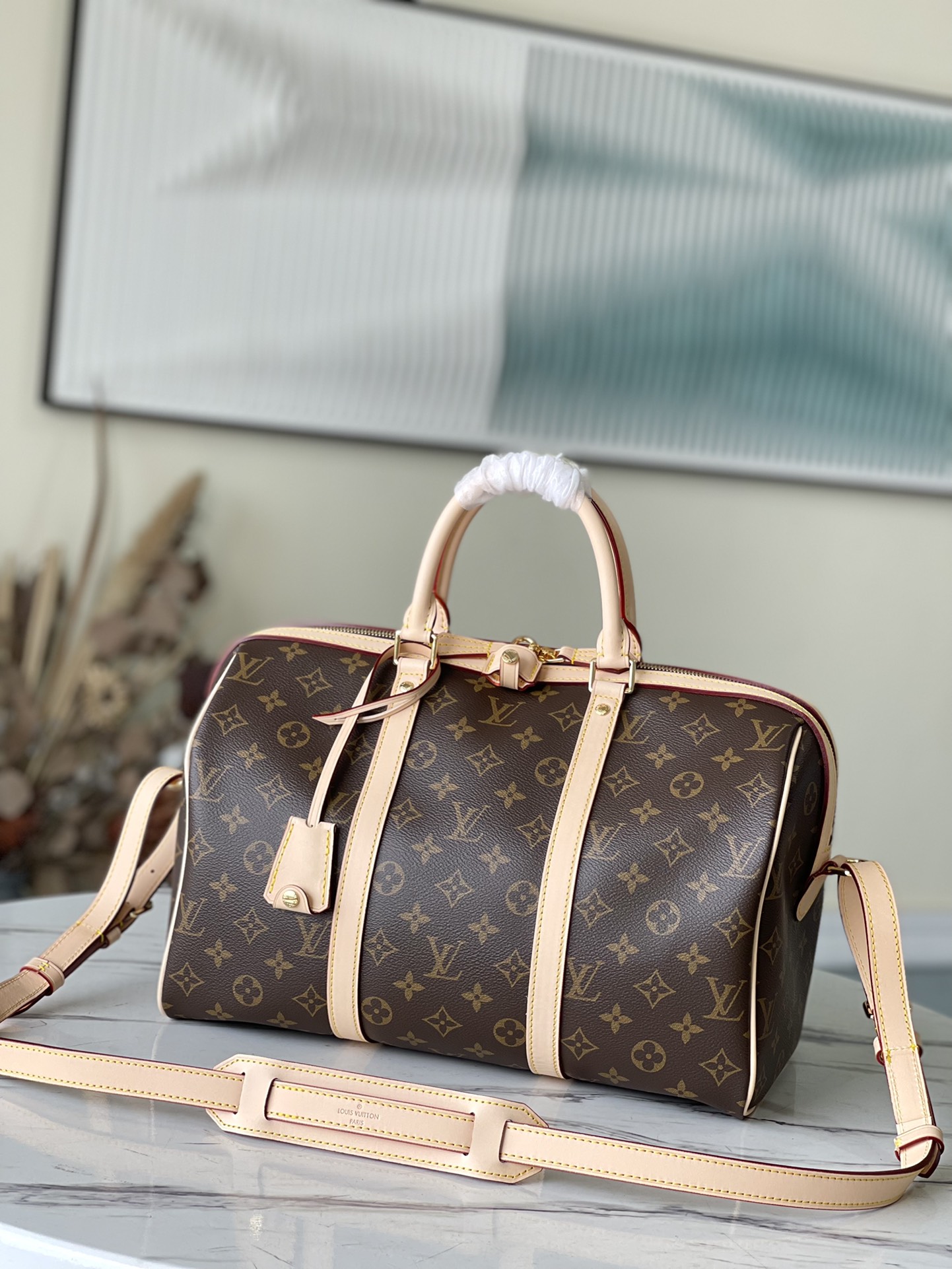 Louis Vuitton LV Keepall Handbags Travel Bags Cowhide M42426