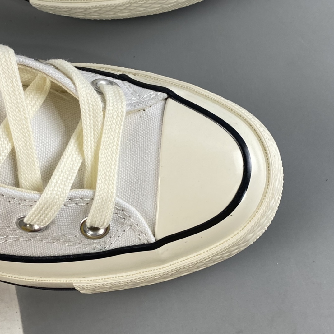 P120 Converse Chuck 1970S 匡威22年全新改款纯白黑线低帮休闲板鞋 A02306C