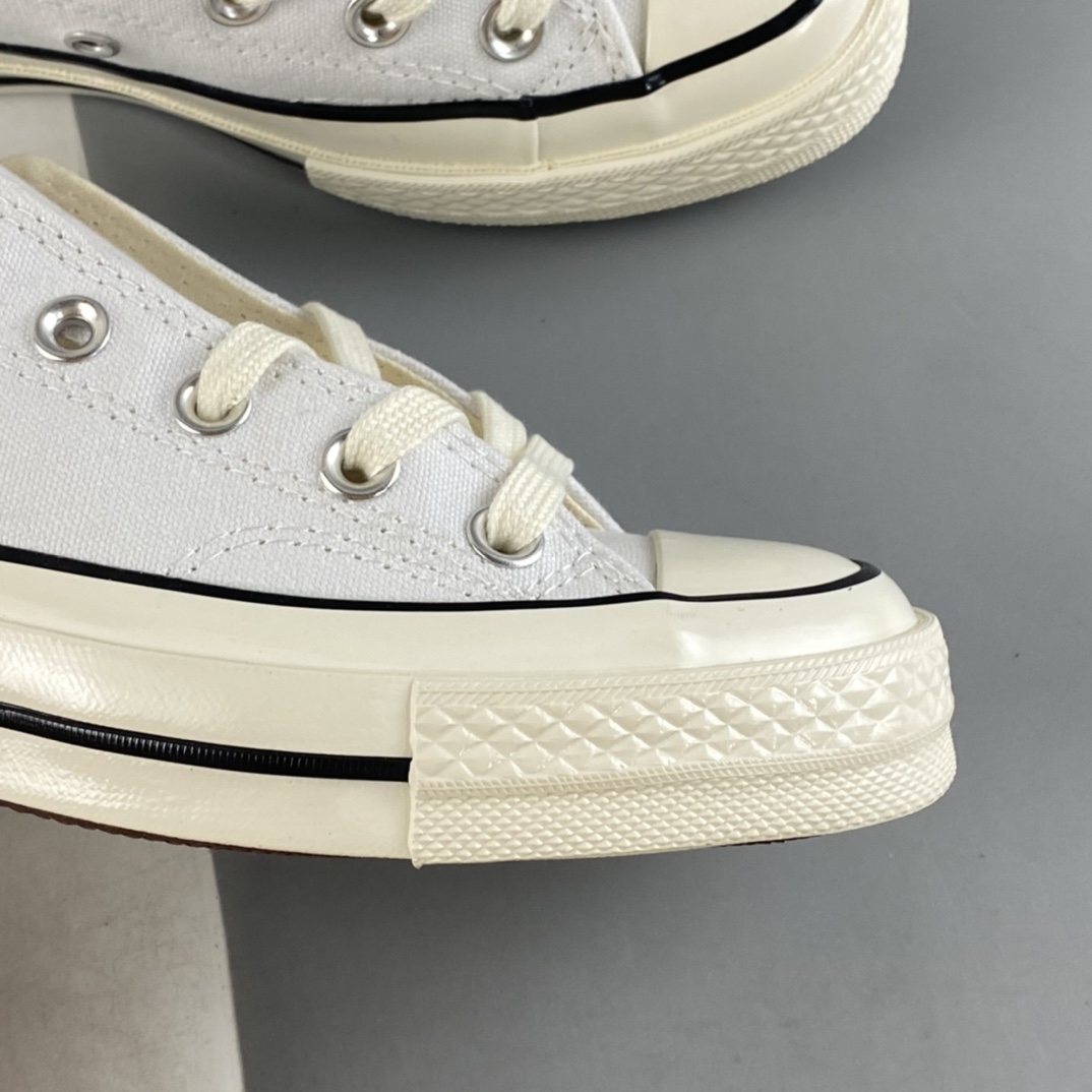 P120 Converse Chuck 1970S 匡威22年全新改款纯白黑线低帮休闲板鞋 A02306C