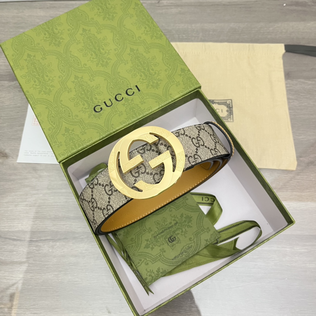 H5  Gucci 古奇  皮带腰带：单面使用专柜质量、百分百头层牛皮、24k钢扣、送人自用首选、保证真皮 包装：请认准图片专柜包装、送打孔器 全套包装 宽度：3.8cm 长度：国标cm-cm 不可以自行裁剪
