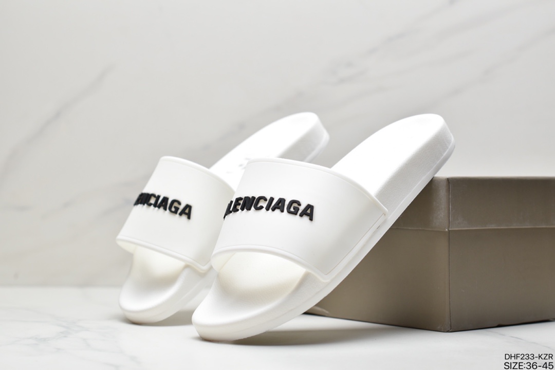 95 Balenciaga巴黎世家 Logo Pool Slides夏季时尚拖鞋565826W1S803509