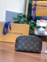 Louis Vuitton Cosmetic Bags Gold Monogram Canvas Fabric M47515