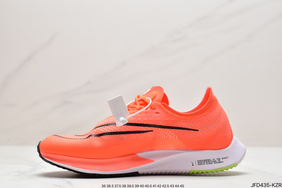 170 耐克Nike Zoomx Streakfly Proto 低帮跑步鞋白黑橙 DH9275