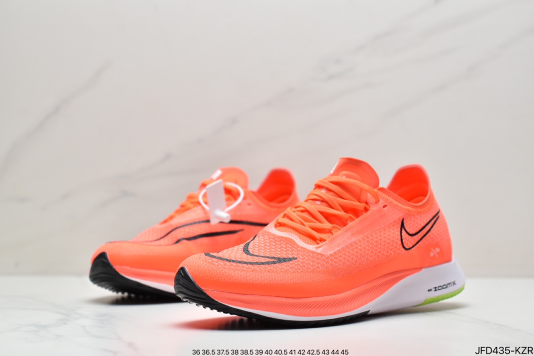 170 耐克Nike Zoomx Streakfly Proto 低帮跑步鞋白黑橙 DH9275