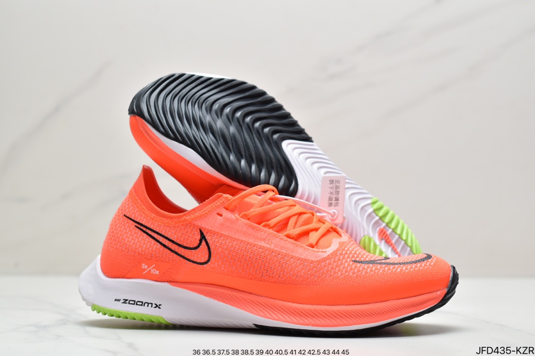 170 耐克Nike Zoomx Streakfly Proto 低帮跑步鞋白黑橙 DH9275