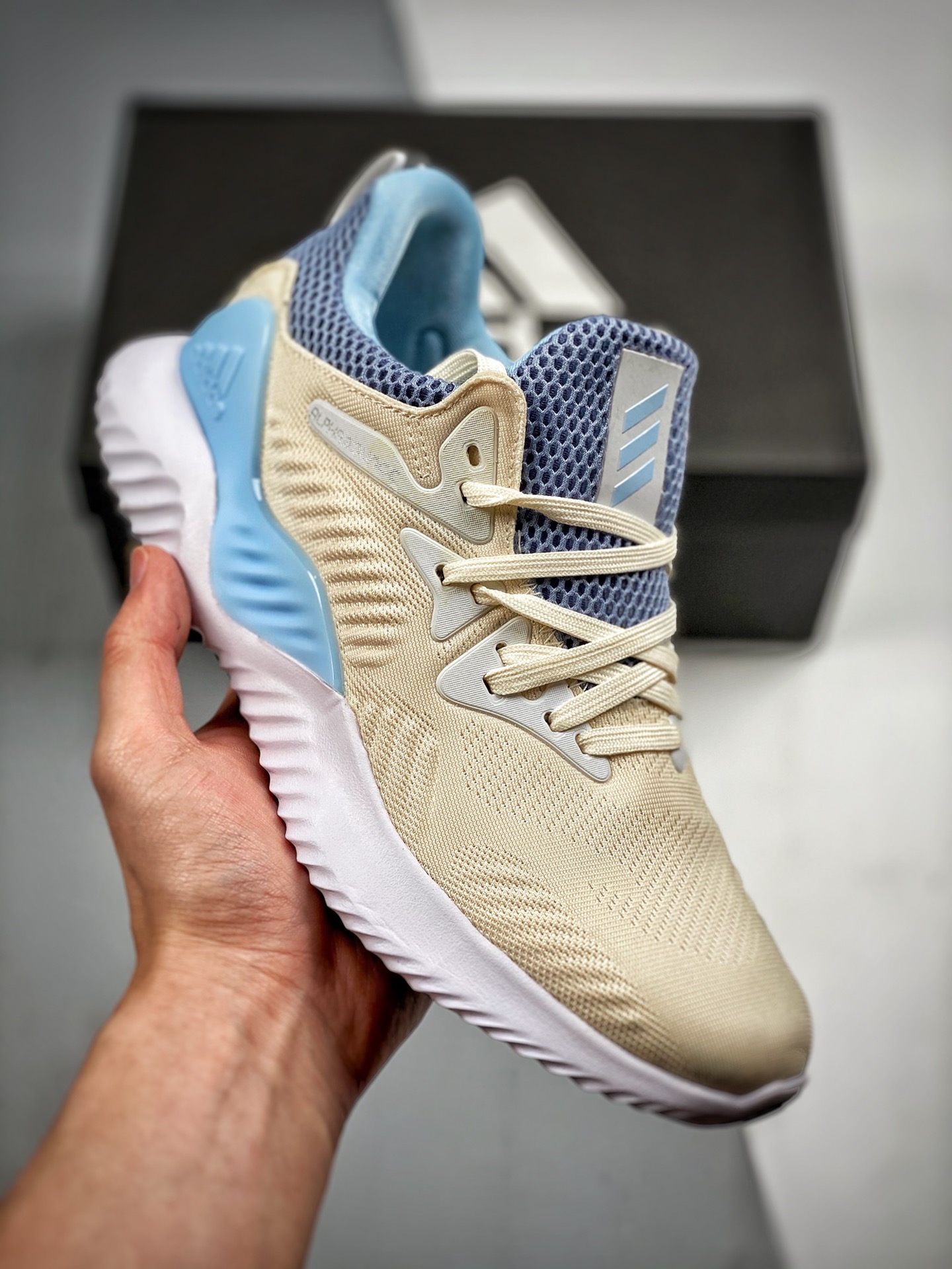 -2 AD AlphaBounce Alpha zapatillas de running casual de malla. MD correcto de alta elasticidad y ligereza, suela de gom…