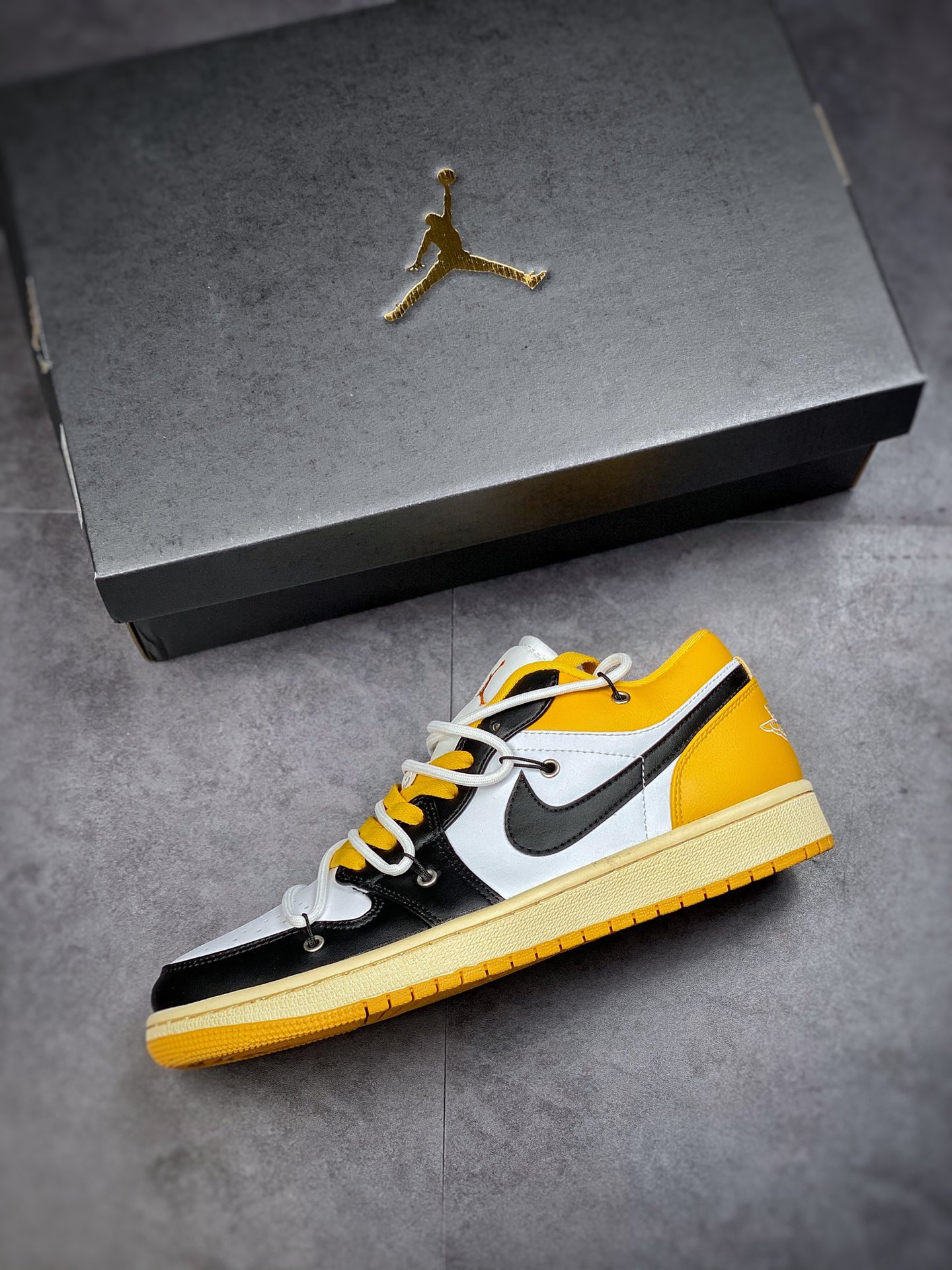 240 Air Jordan 1 Low 解构鞋带 低帮复古文化休闲运动篮球鞋553558-171