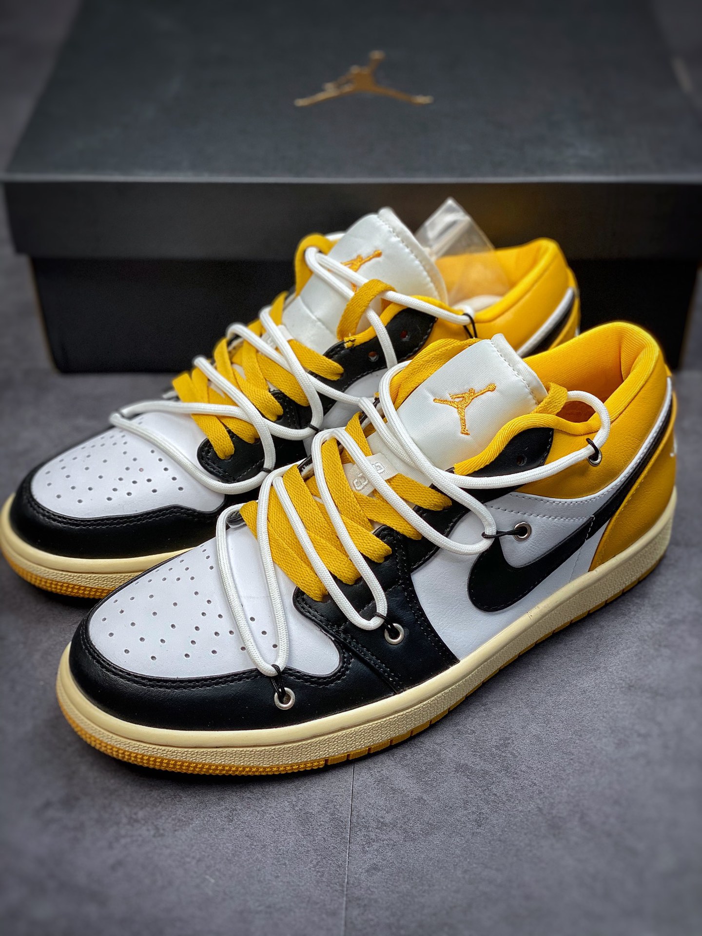 240 Air Jordan 1 Low 解构鞋带 低帮复古文化休闲运动篮球鞋553558-171
