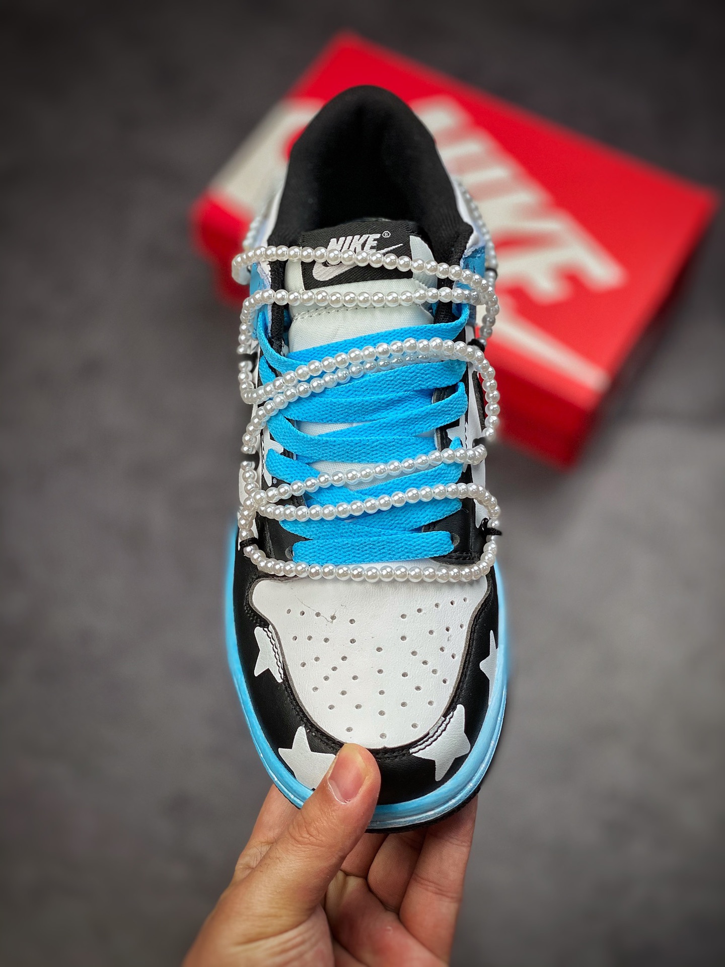 190 Nike Dunk SB Low 白蓝珍珠 原装头层材料 CW1590-100