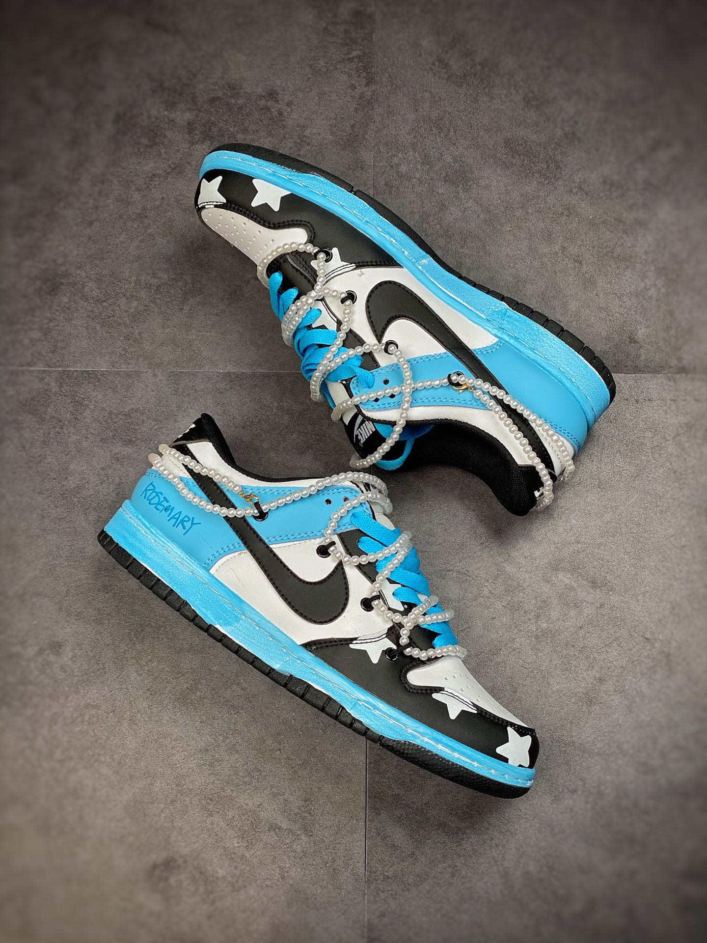 190 Nike Dunk SB Low 白蓝珍珠 原装头层材料 CW1590-100