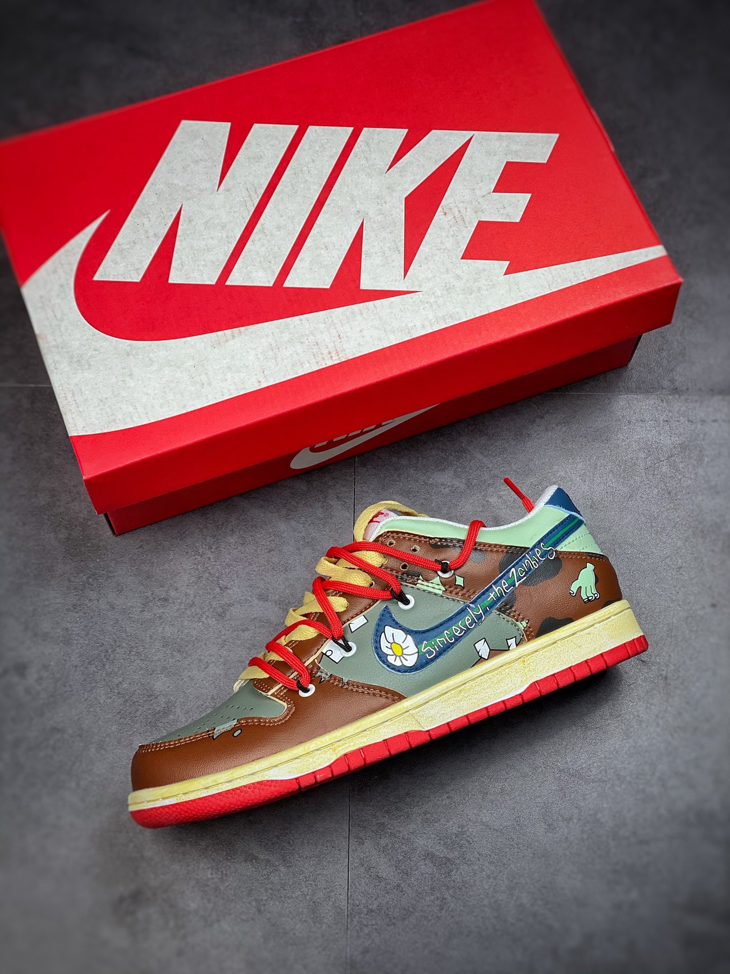 190 Nike Dunk SB Low 做旧雏菊 原装头层材料 CW1590-600