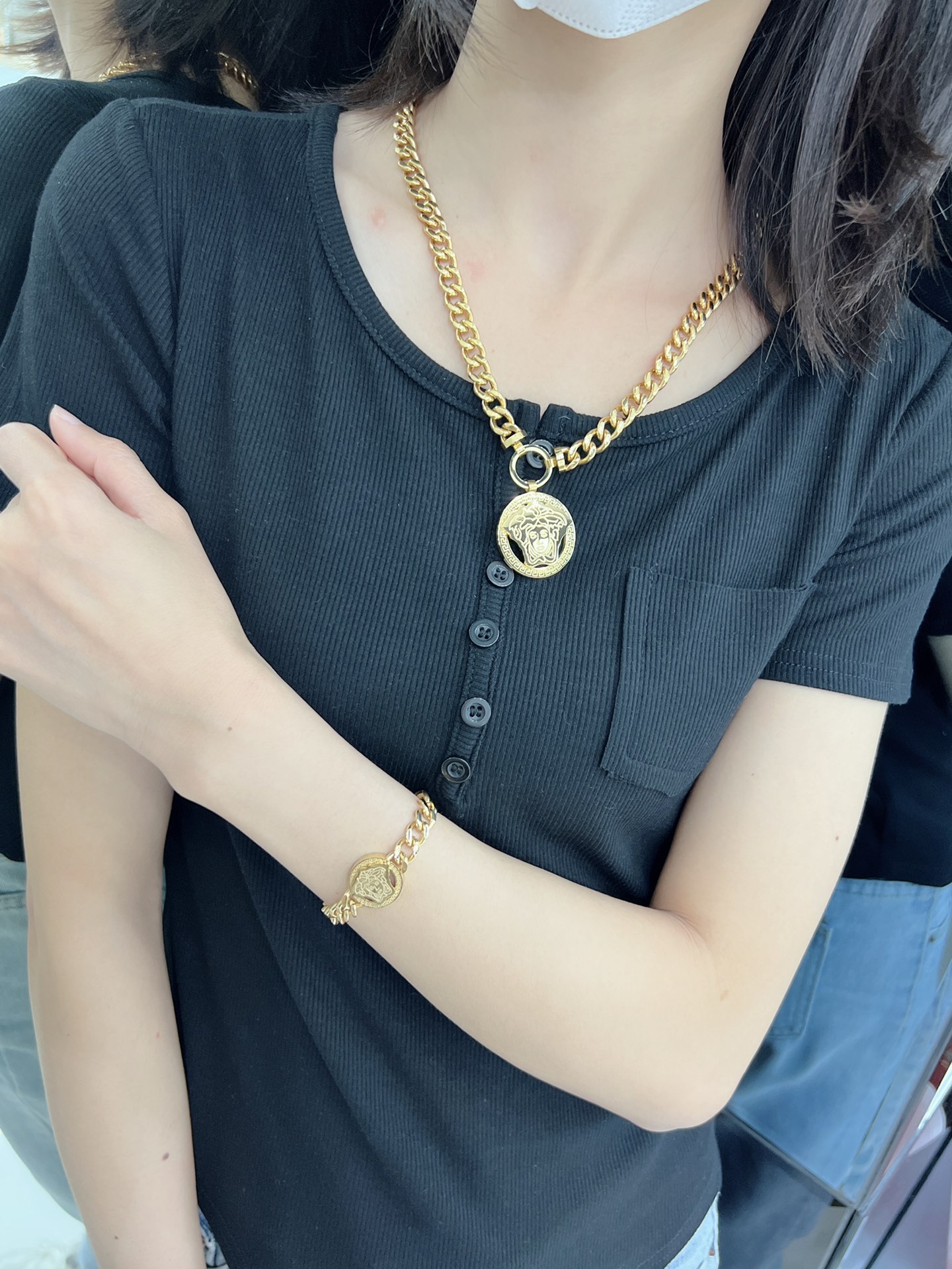 Versace Haute Couture Haute Couture Fine Jewelry Necklace Bracelet Ring 8