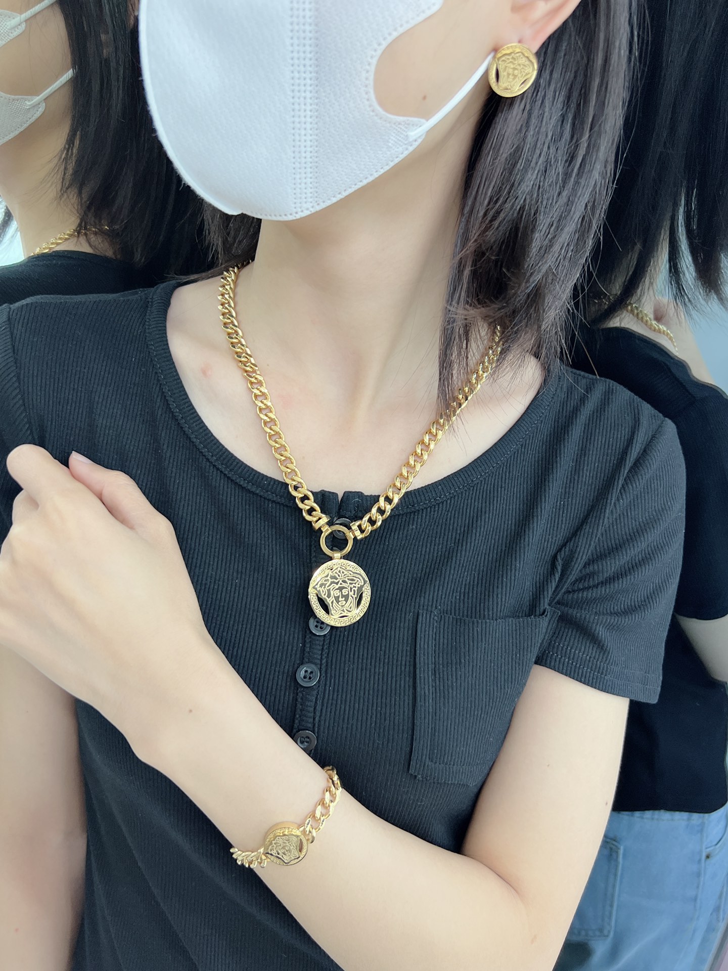 Versace Haute Couture Haute Couture Fine Jewelry Necklace Bracelet Ring 9