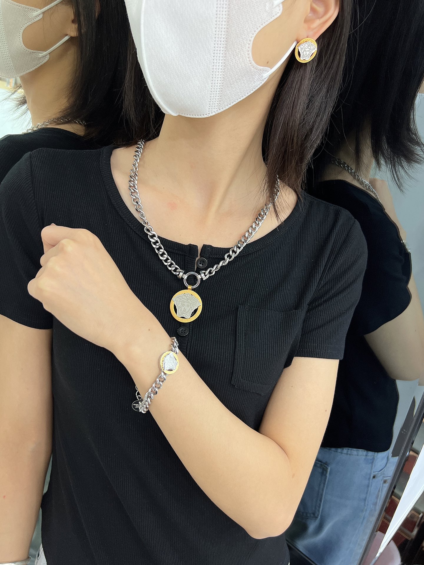 Versace Haute Couture Haute Couture Fine Jewelry Necklace Bracelet Ring 7