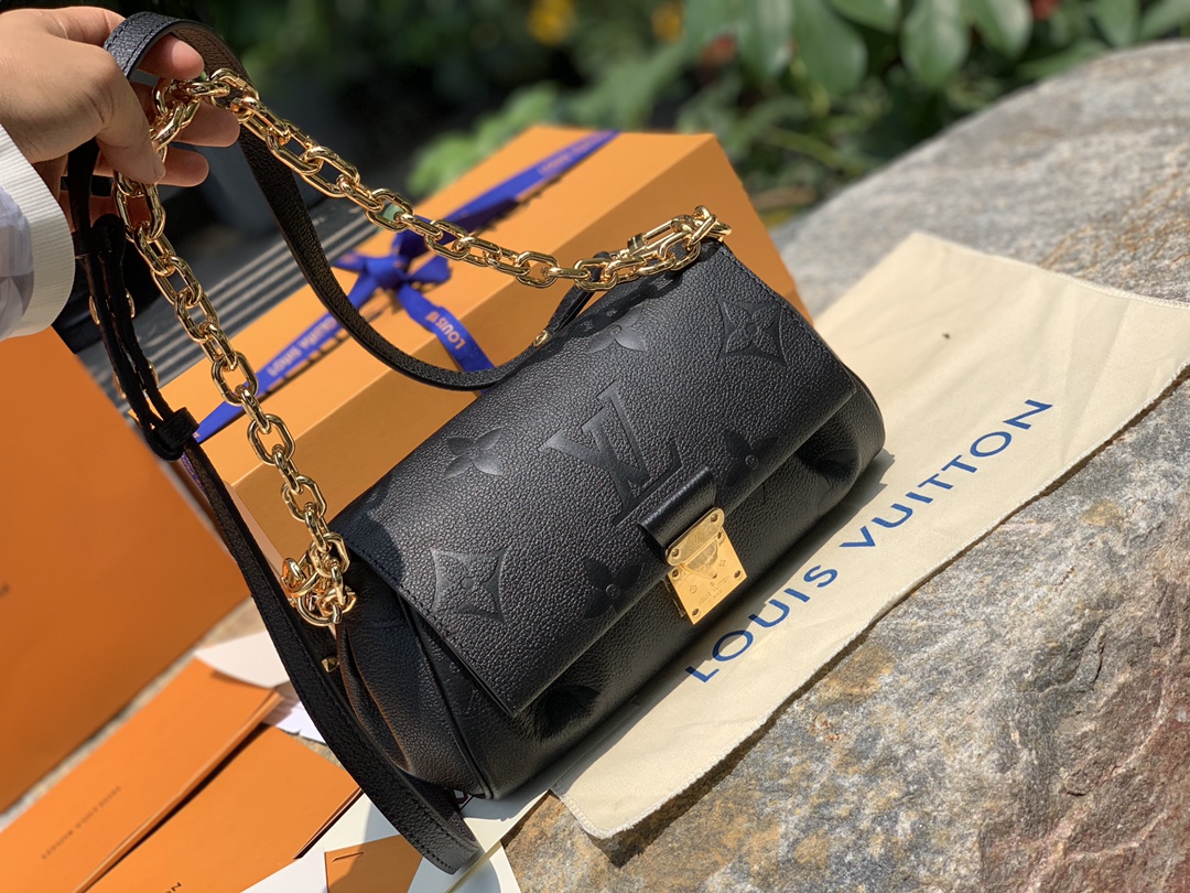 🌼 m45813纯黑色尺寸24 x 14 x 9 cm欧洲纯正渠道！今年超火的L&V新款favorite