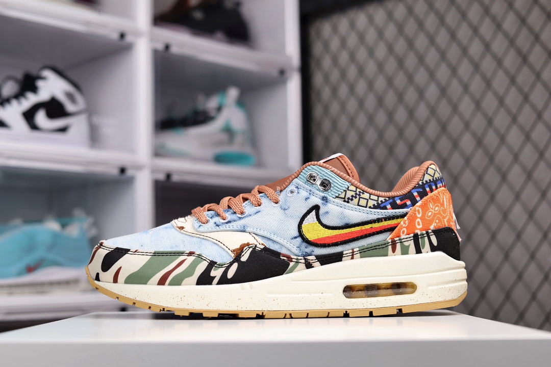 H0 Concepts x NK Air Max 1 SP “Heavy” 虎纹迷彩原纸板原楦头打造 原厂折边工艺 原档案大底 所有皮料均来自原厂 有渠道的老铁可操作实体店卖高价无压力 市场所谓的无盒公司 河源SZ代工厂流出裸鞋 同源×669XQ