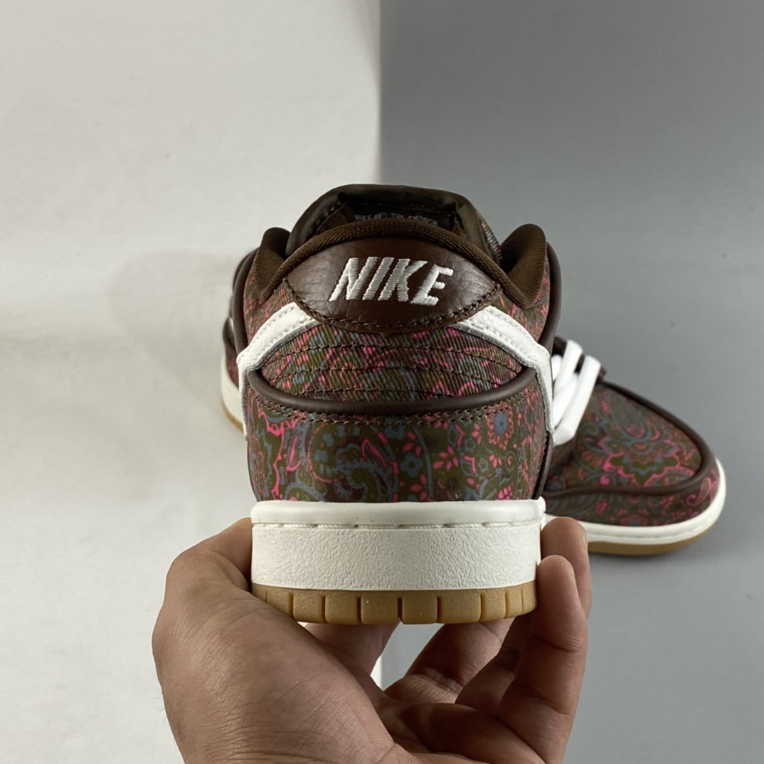 P360 Nike SB Dunk Low " Paisley " 棕白腰果花 撕撕乐板鞋 DH7534-200