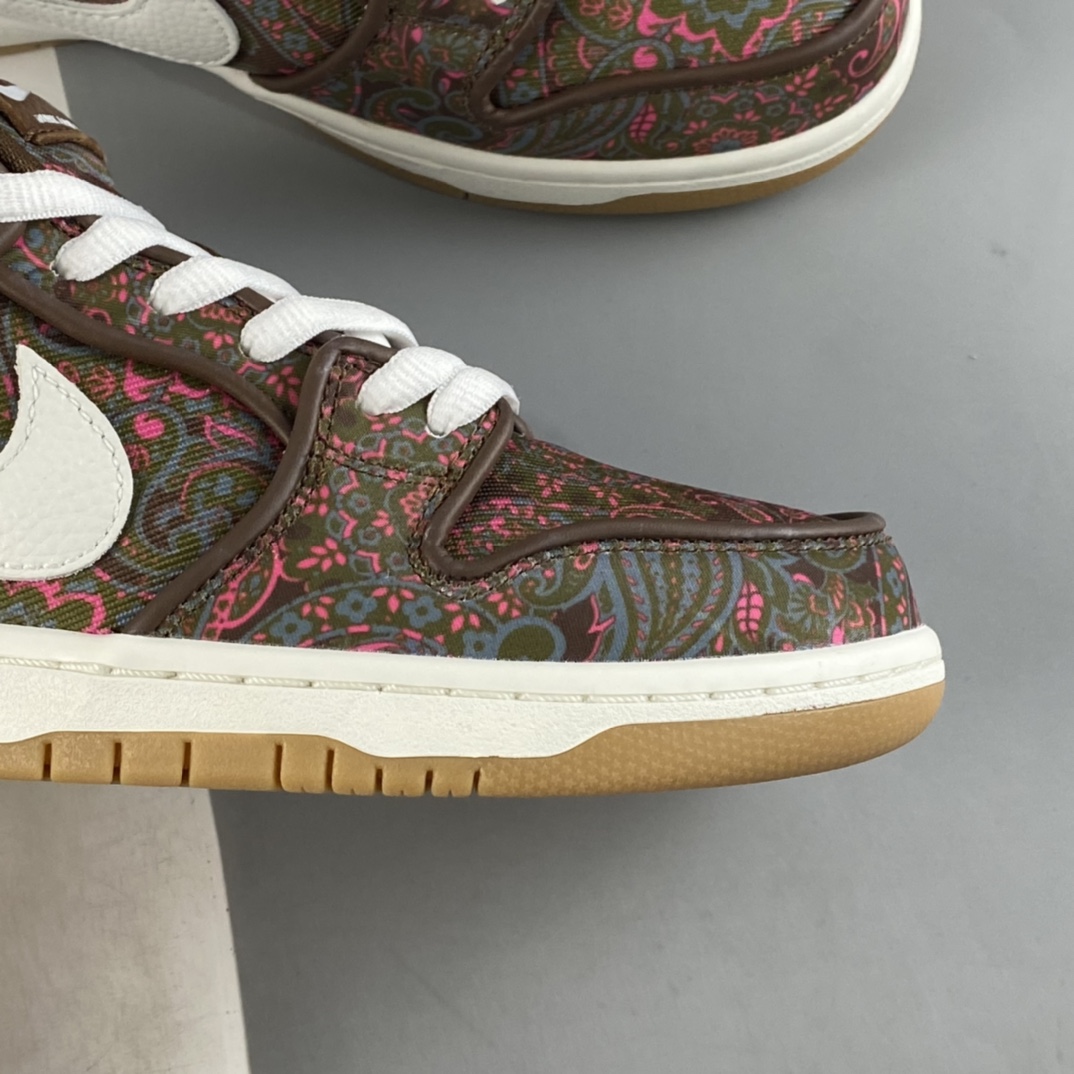 P360 Nike SB Dunk Low " Paisley " 棕白腰果花 撕撕乐板鞋 DH7534-200