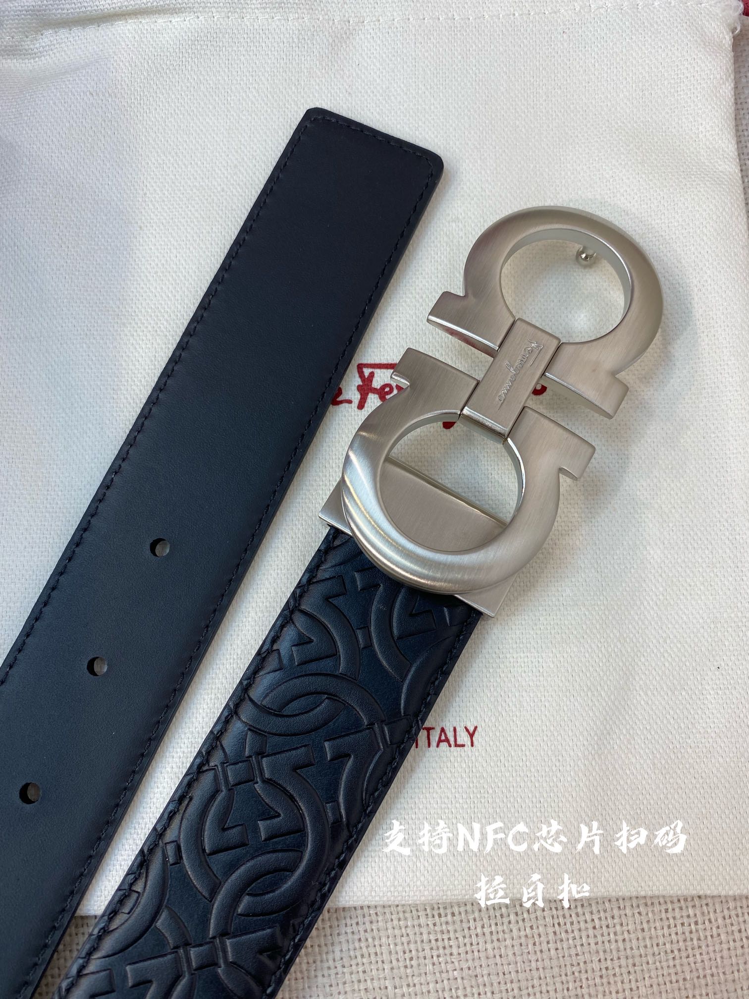 NFC-F3.5cm高级定制款男士皮带双面进口牛皮自行选择搭配真材实料很有质感时尚经典不失风范可自行裁剪