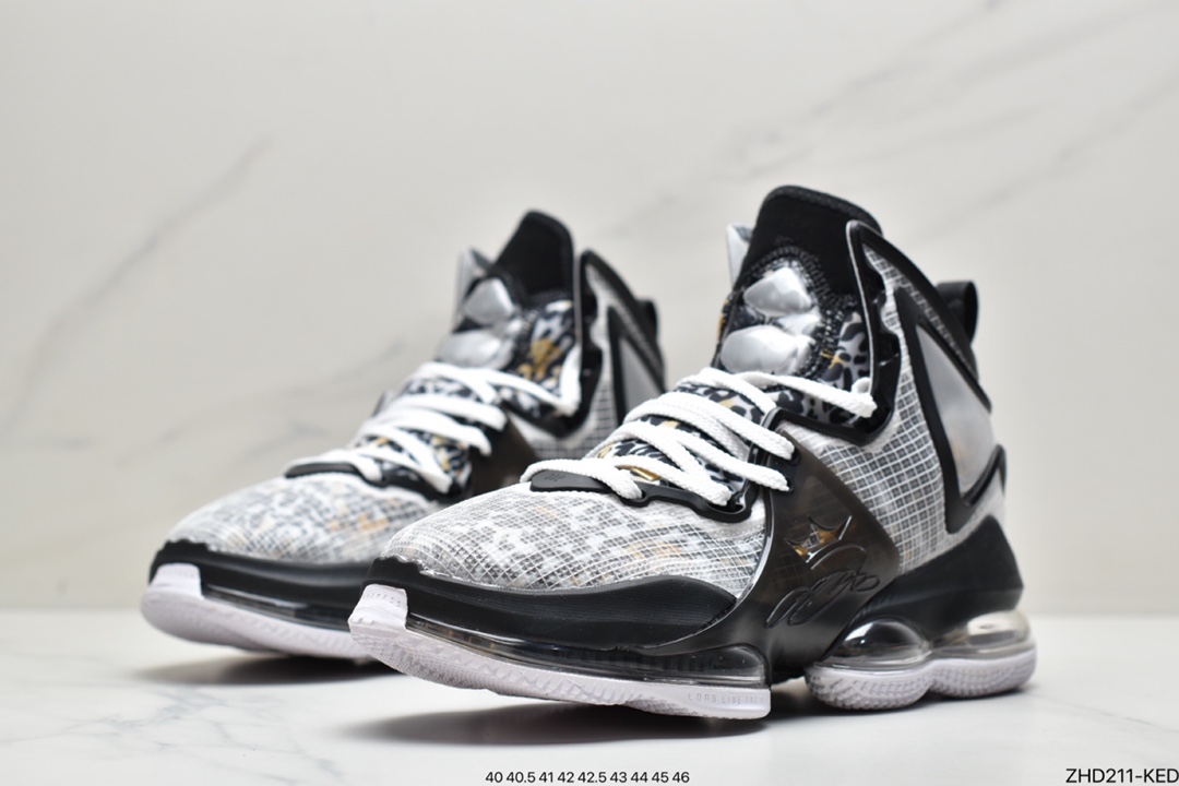 300 耐克NK LeBron 19 黑红詹姆斯总冠军战靴 DC9340-100