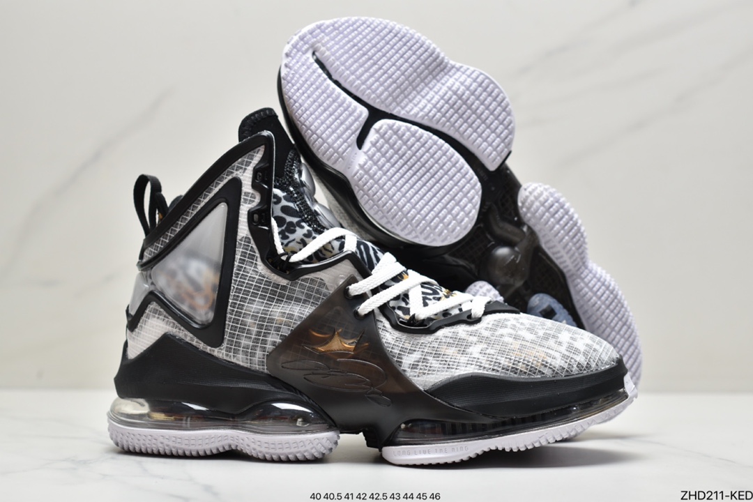 300 耐克NK LeBron 19 黑红詹姆斯总冠军战靴 DC9340-100